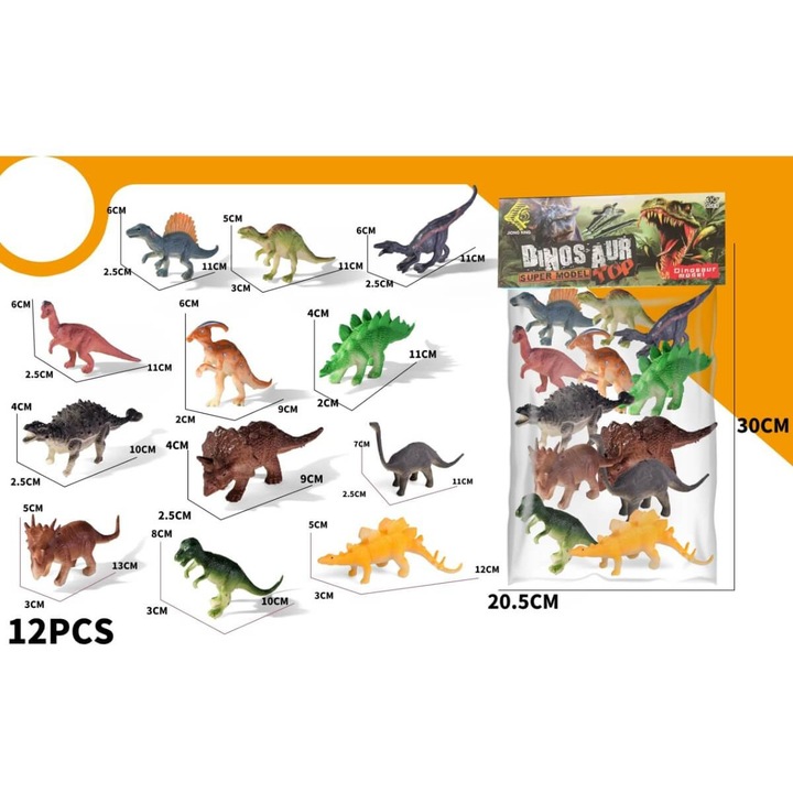Комплект динозаври Armtoys, 12 бр