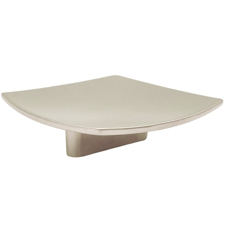 Donau bútorgomb, szatén nikkel kivitel, 67 × 67 mm