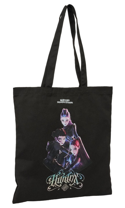 K-pop Démonvadászok Warriors patentos vászon válltáska, bevásárlótáska 42 cm