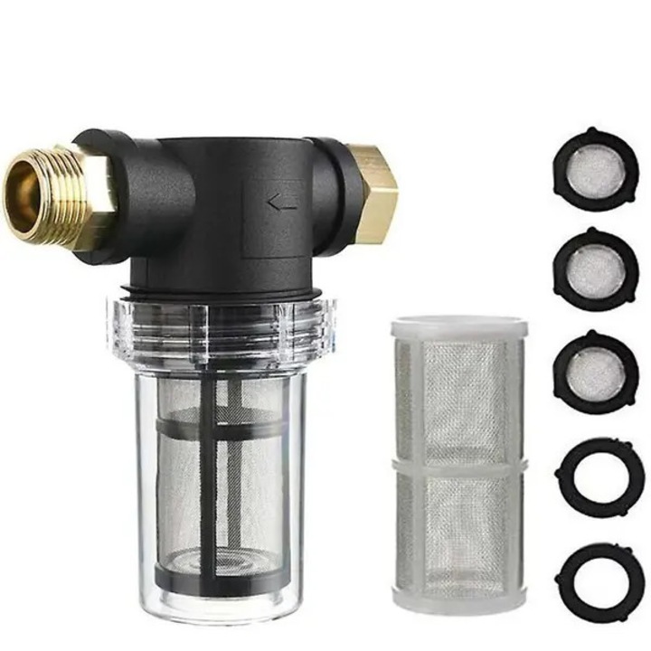 Filtru sediment 3/4 inch pentru furtun gradina metalic rezistent