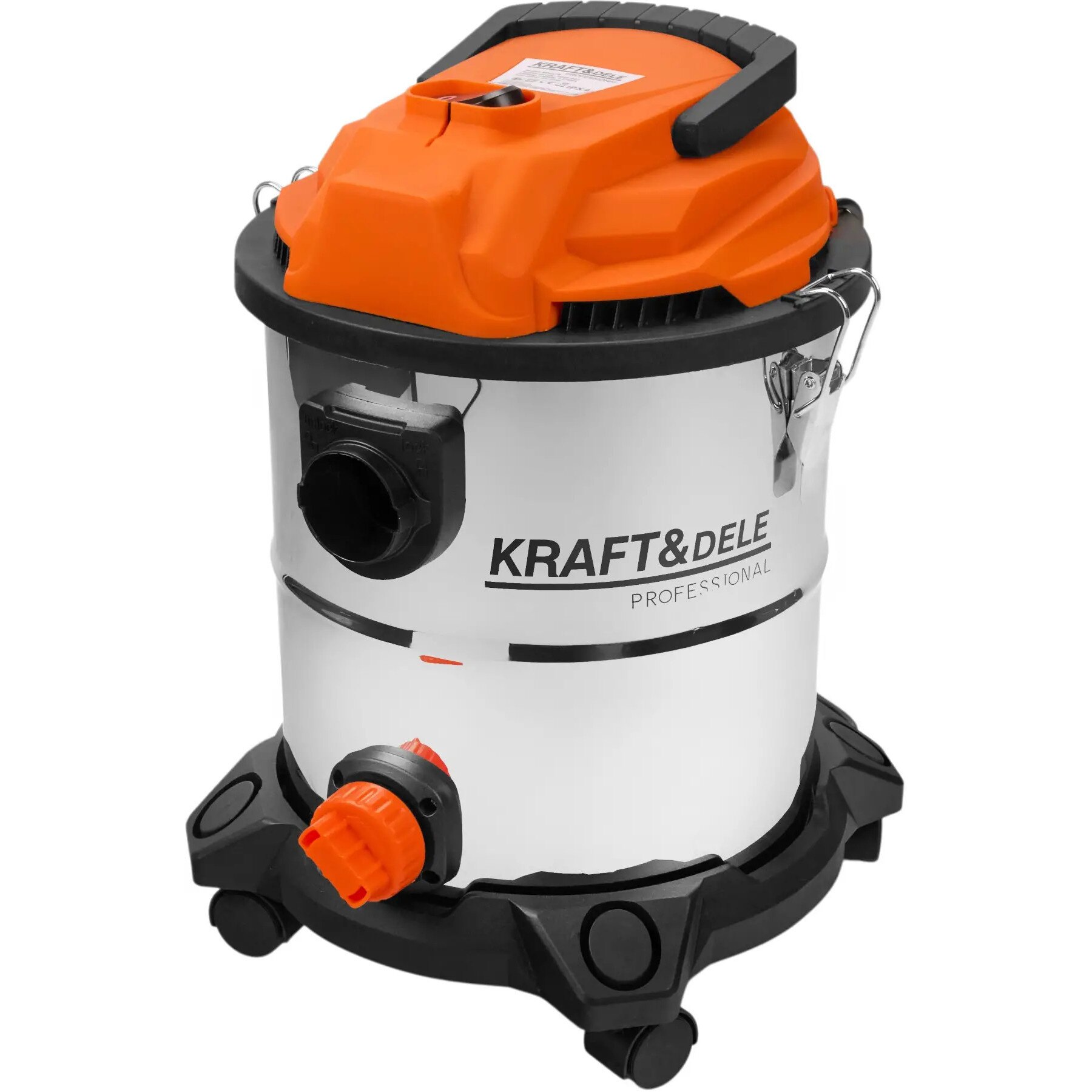 Aspirator umed uscat Kraft&Dele, 20L inox, 1600W, filtru HEPA, functie suflare, KD5178