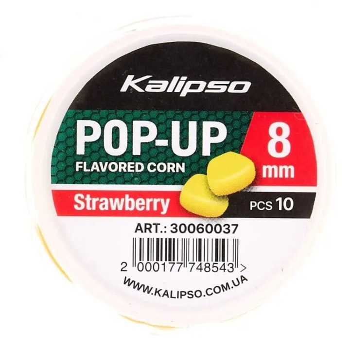 Kalipso Pop-Up Dippelt Műkukorica 8mm/10db Eper