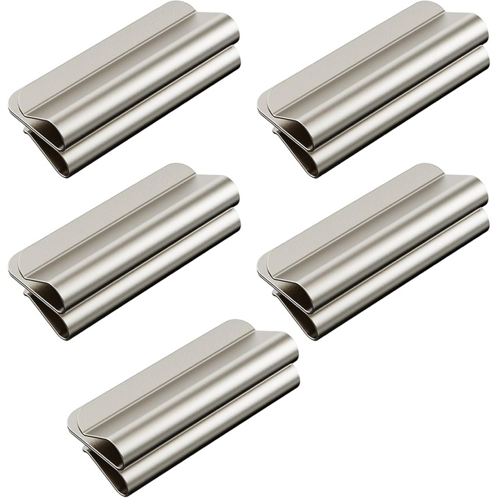 Cleme magnetice metalice pentru perdele set 5 buc