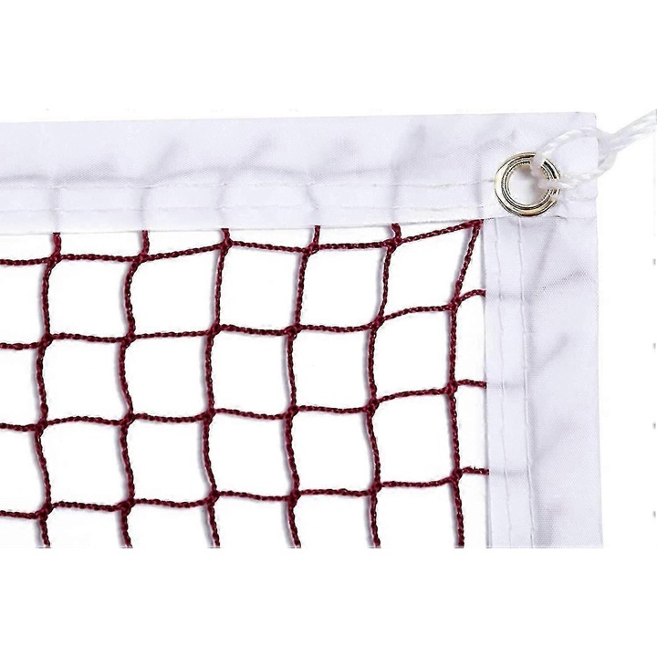 Badminton háló nylon 610x76cm piros hordozható összecsukható
