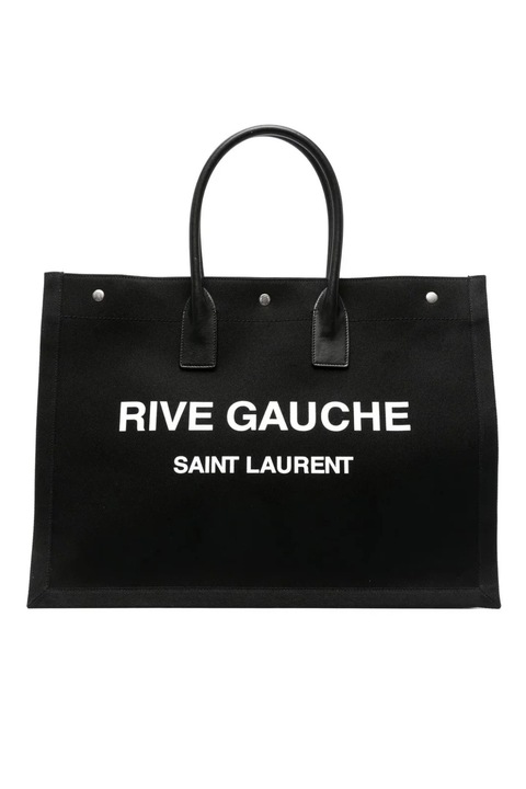 Női táska, Saint Laurent nagy Rive Gauche, fekete, Egy méret