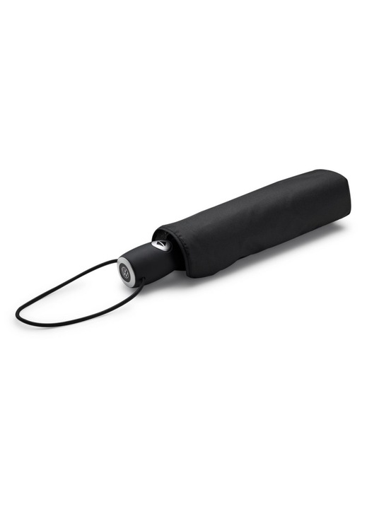 Összecsukható esernyő, Volkswagen, fekete, 97cm átmérő, 28cm zárt hossz