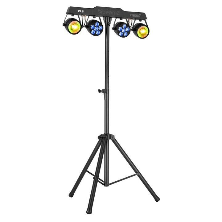 BeamZ CLS Neso9 Party Bar Stroboszkóp LED lámpa, RGBW színkeverés, állvány, 74x29x285cm