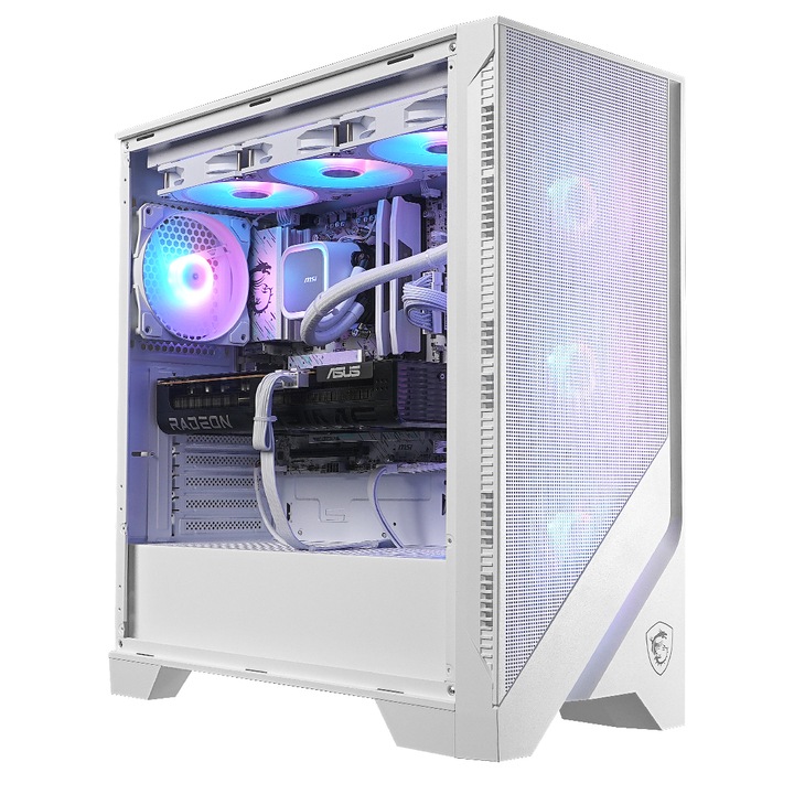 Настолен компютър Gaming A+, AMD Ryzen™ 7 7800X3D до 5.0GHz, 32GB DDR5, 1TB SSD, ASUS PRIME AMD RADEON™ RX 9070 GRE OC 12GB GDDR6, No OS, White