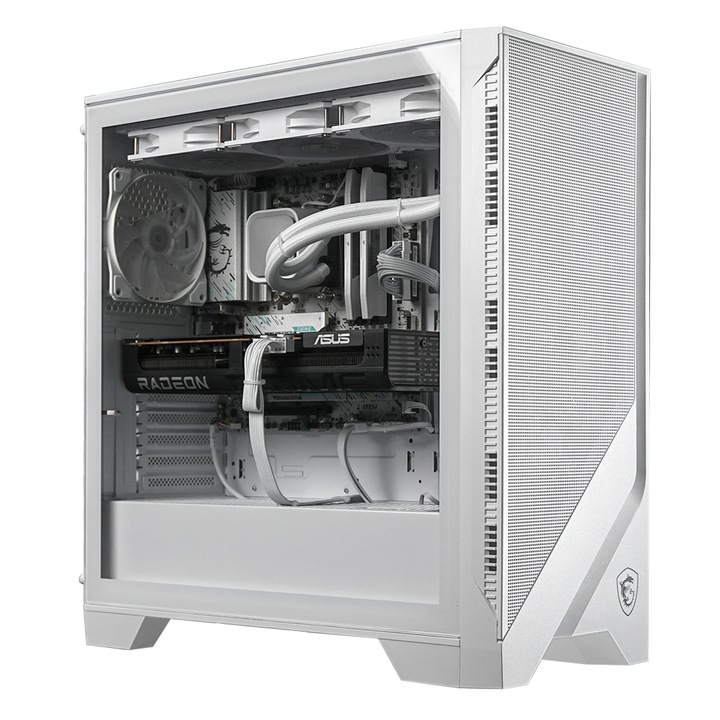 Настолен компютър Gaming A+, AMD Ryzen™ 7 7800X3D до 5.0GHz, 32GB DDR5, 1TB SSD, ASUS PRIME AMD RADEON™ RX 9070 GRE OC 12GB GDDR6, No OS, White