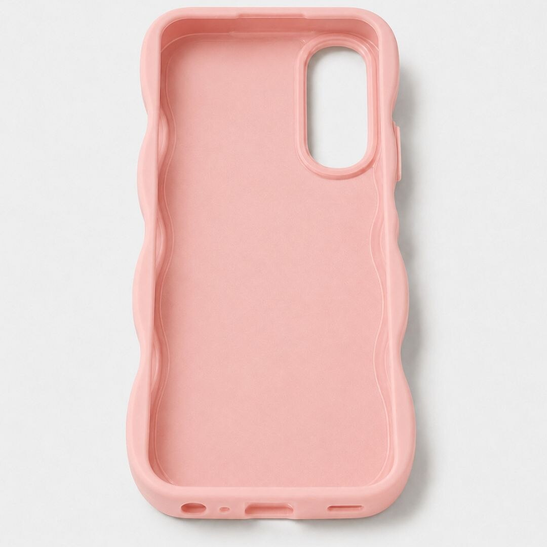 Husa pentru Samsung Galaxy A15, protectie Anti-Soc si design ondulat Candy - Roz Roz
