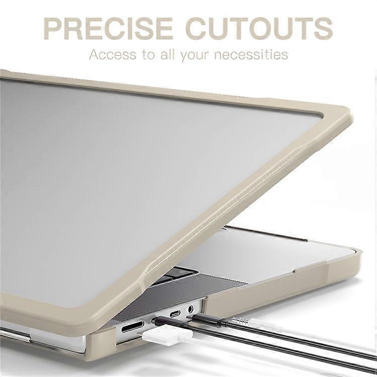 Husa laptop 16 inch PC TPU khaki antisoc