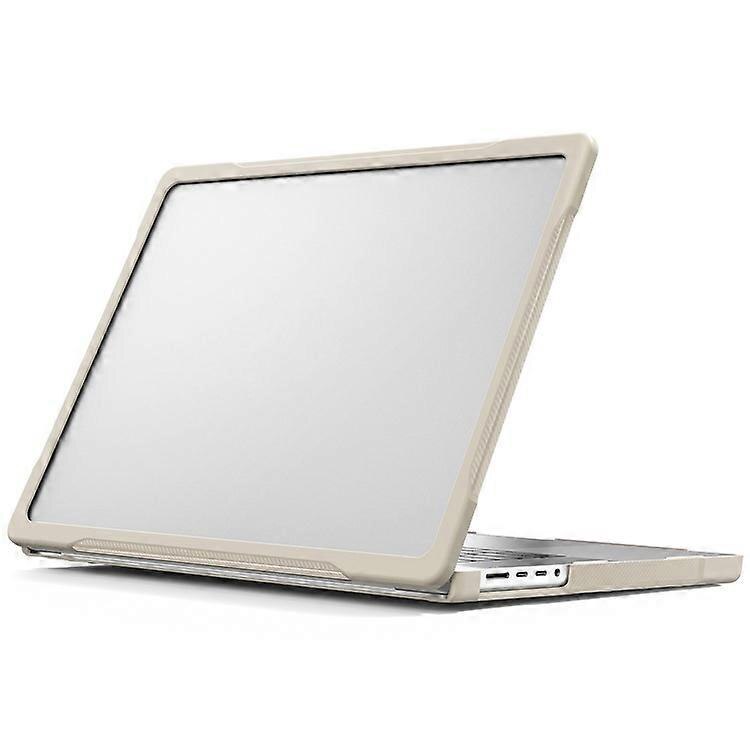 Husa laptop 16 inch PC TPU khaki antisoc