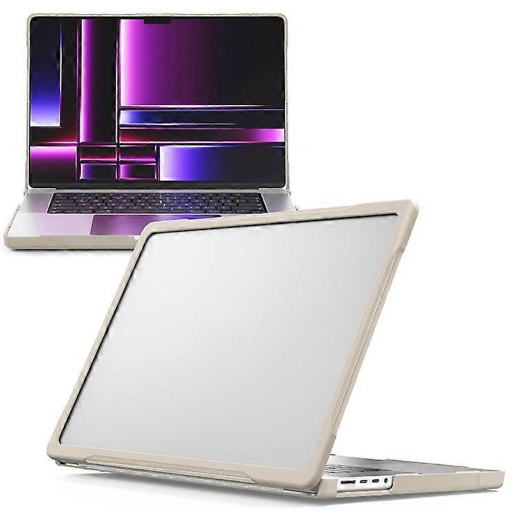 Husa laptop 16 inch PC TPU khaki antisoc