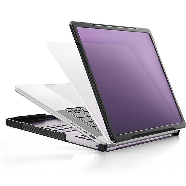 Husa laptop transparenta PC TPU 16 inch, protectie soc, gauri racire