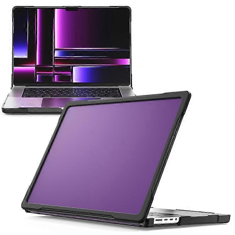 Husa laptop transparenta PC TPU 16 inch, protectie soc, gauri racire