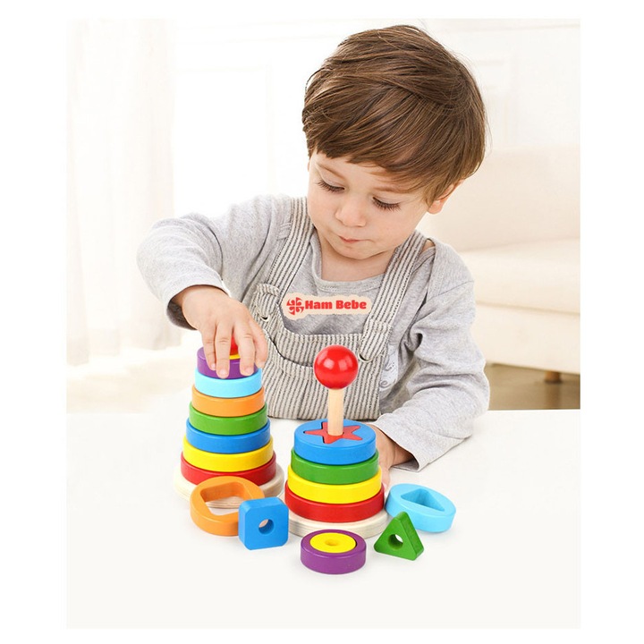 Turn Montessori Stivuire Forme in straturi