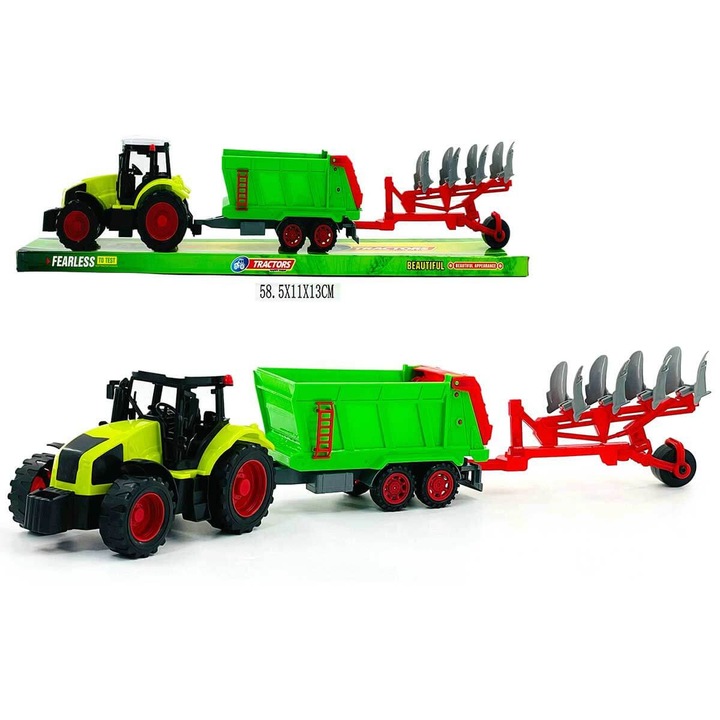 Детски трактор с ремарке Armtoys, 59 см