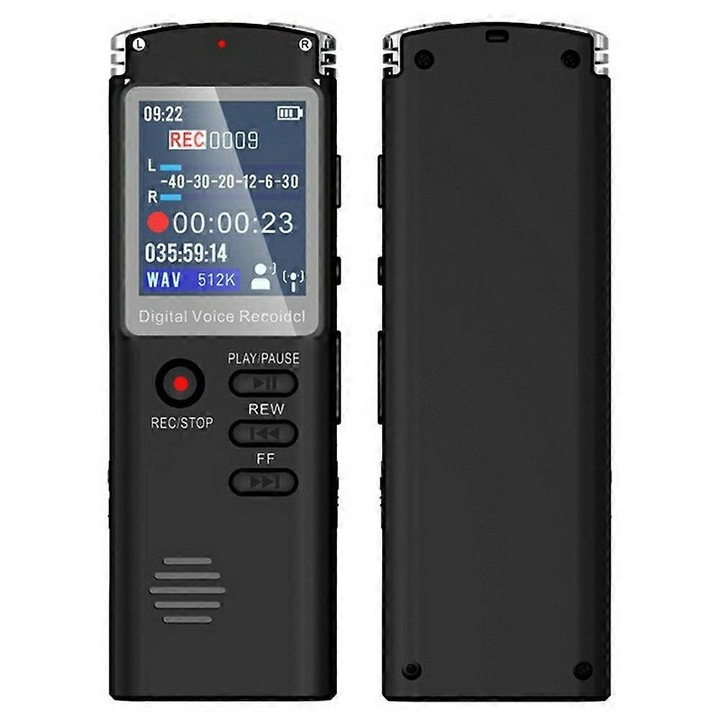 Reportofon digital 8GB microfon condensator multicolor 10x5x2cm