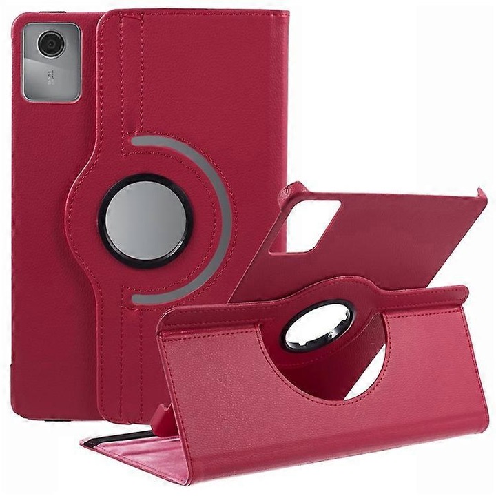 Husa tableta rotativa piele roz 11inch