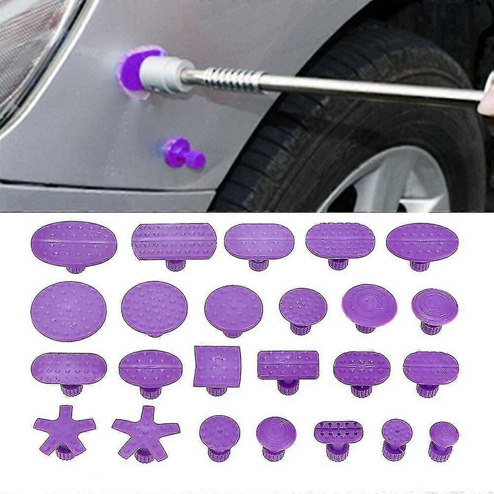 Set 24 ventuze pentru reparat lovituri auto multicolor