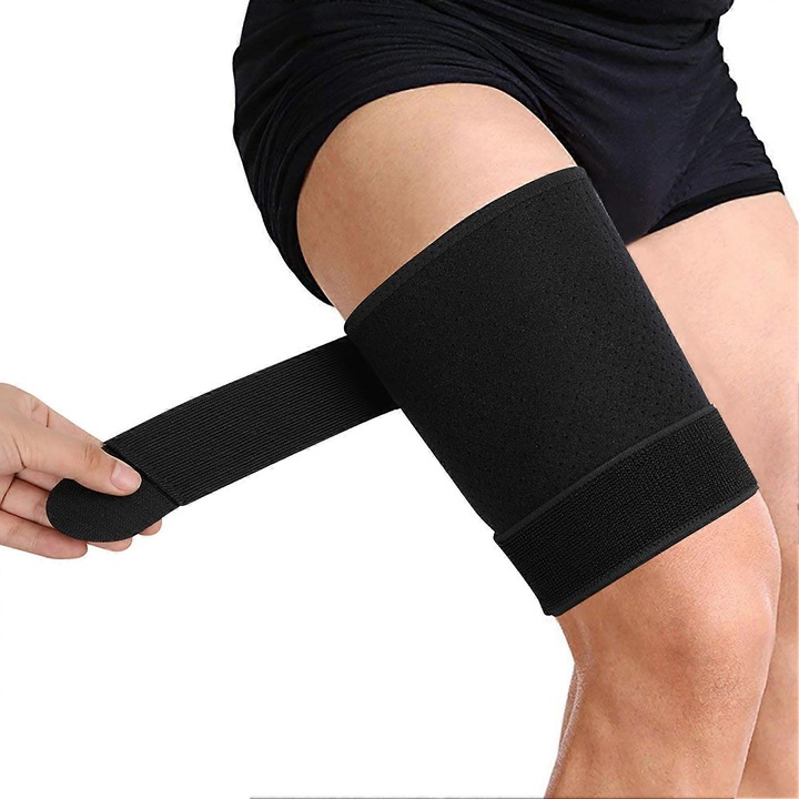 Manson coapsa elastic antiderapant 72x19.5cm negru