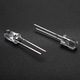 LED 5mm, 100 buc, alb cald, 3V, 20mA, transparent