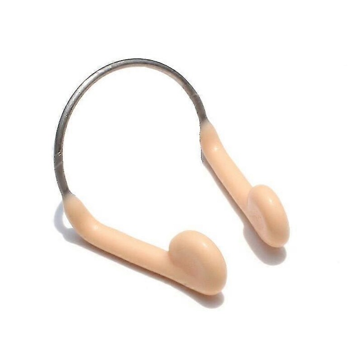 Cleste nas silicon impermeabil pentru inot, 6 buc, culoare piele argintiu, 20x20x20mm