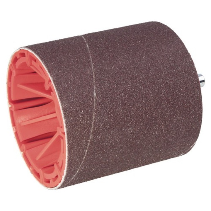 Tambur pentru slefuire Wolfcraft Ø75mm x 80mm, incl. 1 banda abraziva