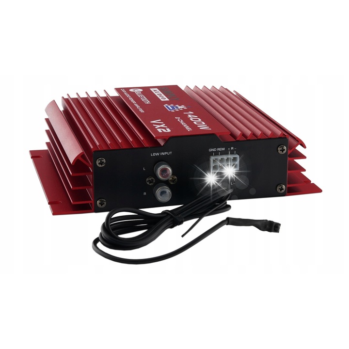 Amplificator Simply Audio VX2 2x50W Bluetooth USB SD negru 135x182x47mm set cu boxe