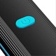 Звънец за велосипед с LED светлина, USB презареждаем, водоустойчив, черен