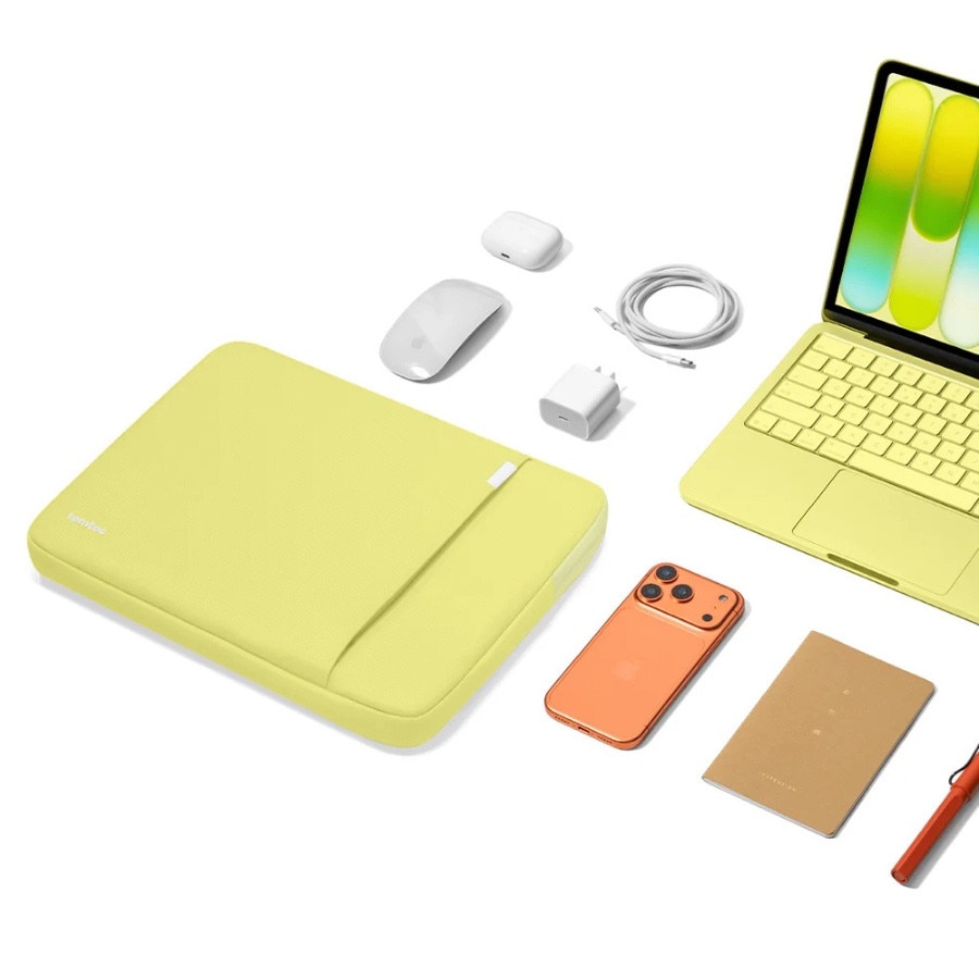 Husa Tomtoc Defender A13 compatibila cu Macbook Neo 13 inch 2026, Citrus