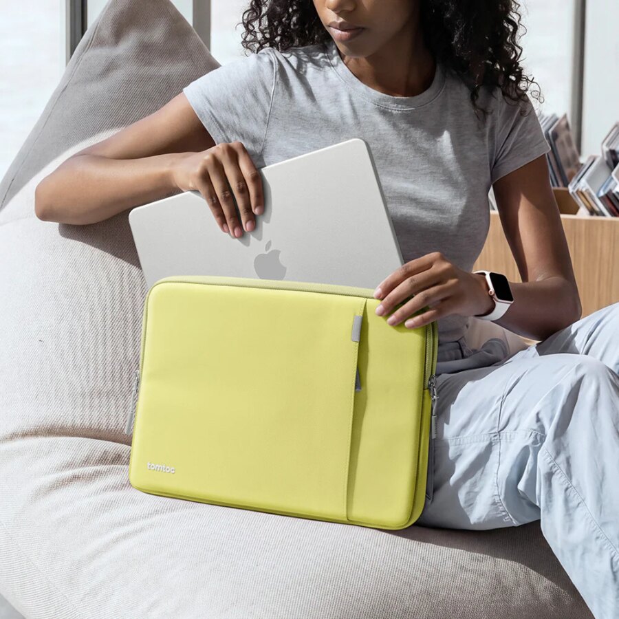 Husa Tomtoc Defender A13 compatibila cu Macbook Neo 13 inch 2026, Citrus