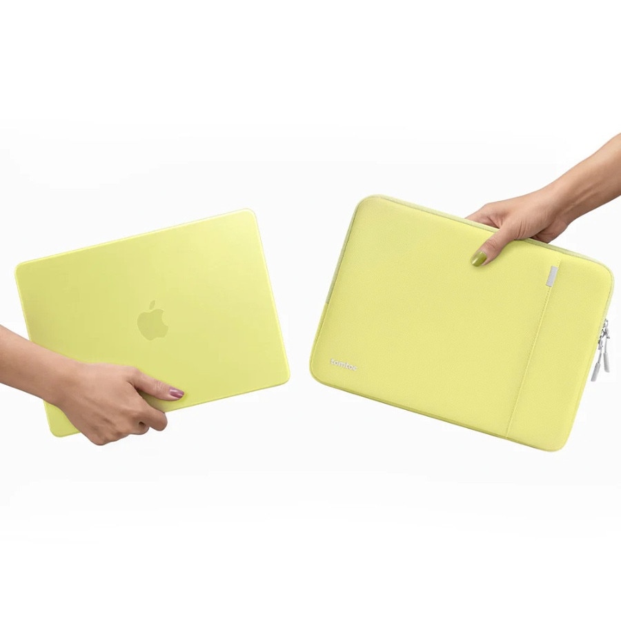 Husa Tomtoc Defender A13 compatibila cu Macbook Neo 13 inch 2026, Citrus