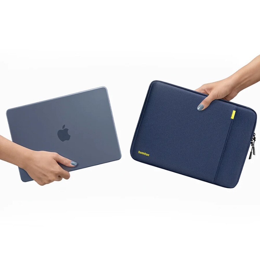 Husa Tomtoc Defender A13 compatibila cu Macbook Neo 13 inch 2026, Navy Blue