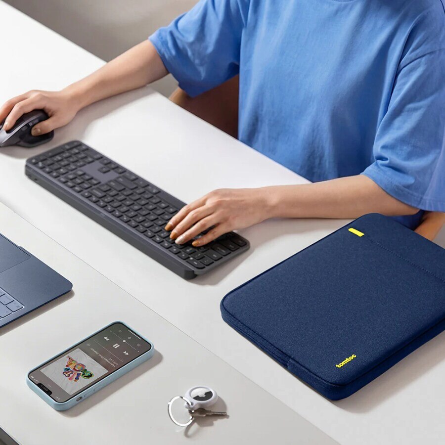 Husa Tomtoc Defender A13 compatibila cu Macbook Neo 13 inch 2026, Navy Blue