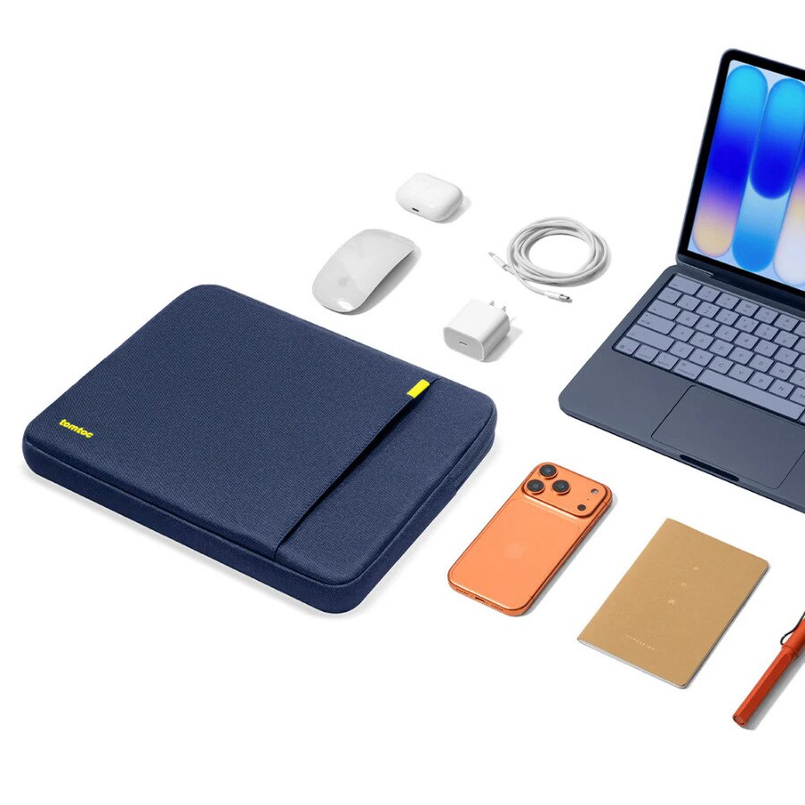 Husa Tomtoc Defender A13 compatibila cu Macbook Neo 13 inch 2026, Navy Blue