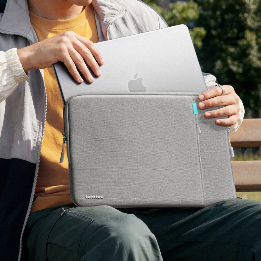 Husa Tomtoc Defender A13 compatibila cu Macbook Neo 13 inch 2026, Gri
