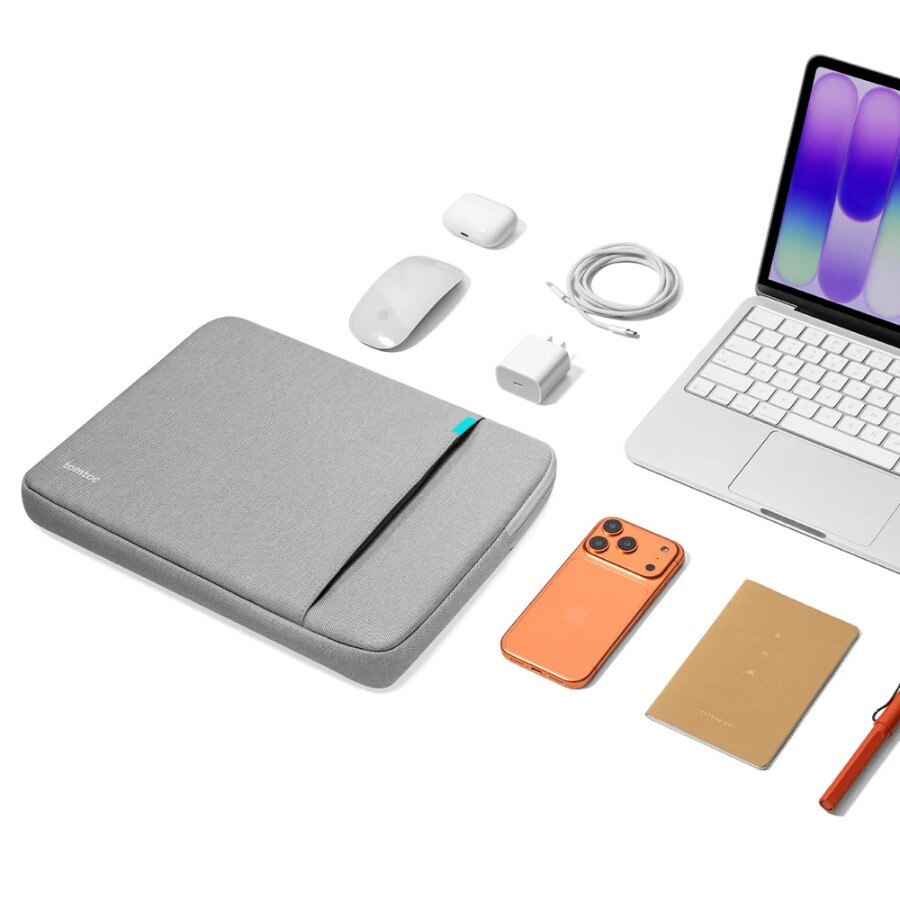 Husa Tomtoc Defender A13 compatibila cu Macbook Neo 13 inch 2026, Gri