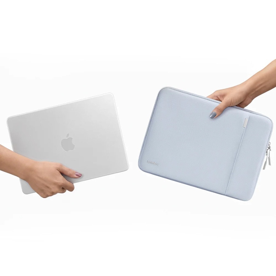 Husa Tomtoc Defender A13 compatibila cu Macbook Neo 13 inch 2026, Mist Blue