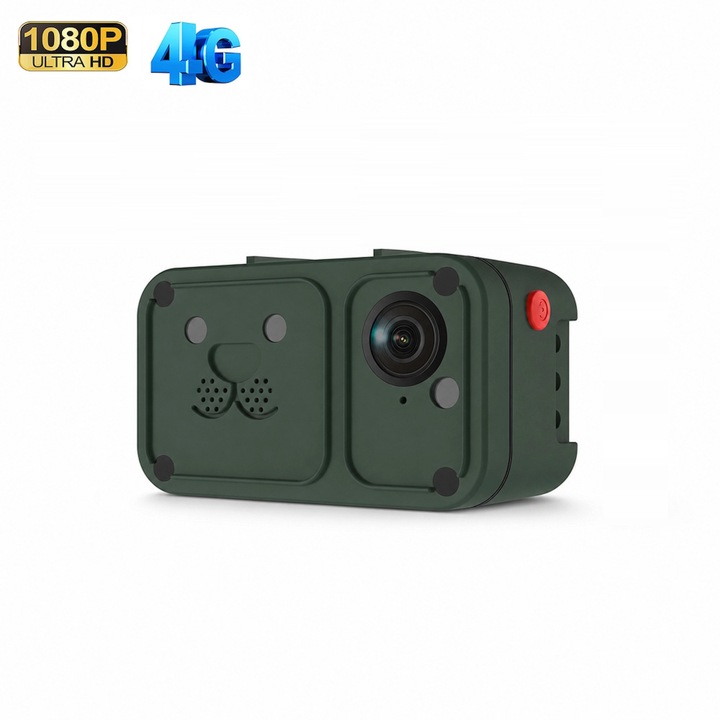 Камера Sectec ST-PC05 4G за домашни любимци, GPS, SIM, 1080P, AI Tracking, двупосочно аудио, IP66