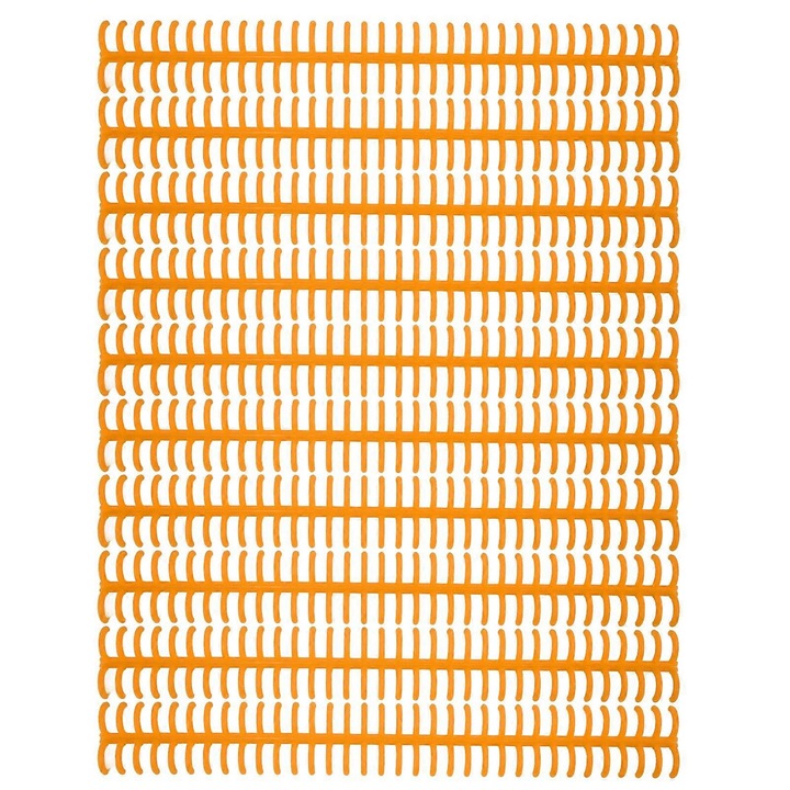 Set 10 inele plastic legare 34 gauri portocaliu 12mm