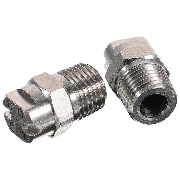 Set 2 duze pulverizare apa inox 2.2x1.8x1.8cm conectare 1/4 inch