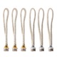 Set 6 fitiluri schimb, lampi catalitice, metal, ceramic, aurii si argintii, 18mm