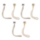 Set 6 fitiluri schimb, lampi catalitice, metal, ceramic, aurii si argintii, 18mm