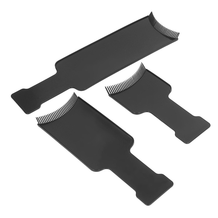 Set 3 placi vopsit par, ABS, lat, alb, 20x10cm