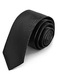 Cravata neagra, design cu fermoar, 8cmx43cm