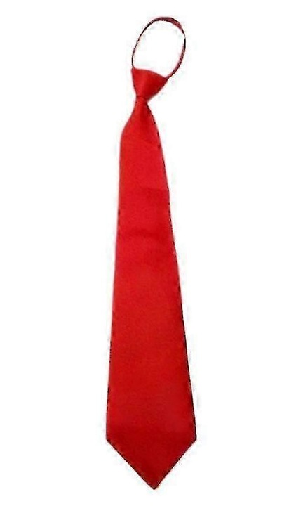 Cravata neagra clip-on, poliester, 8x43cm