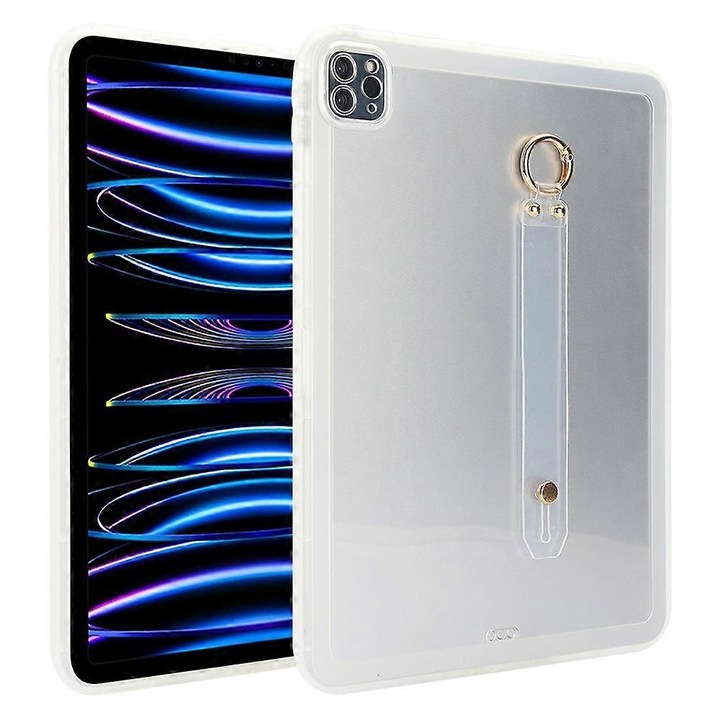 Husa tableta TPU transparenta cu curea pentru iPad Pro 11 2020-2022, subtire, protectie soc, 11inch