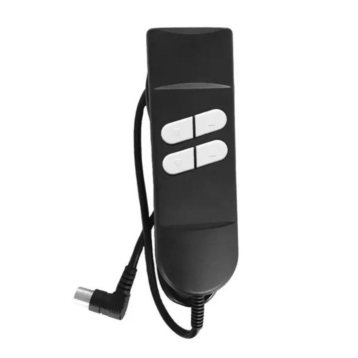 Telecomanda universala pentru fotoliu recliner electric cu 5 pini, functie inalta/joasa, neagra