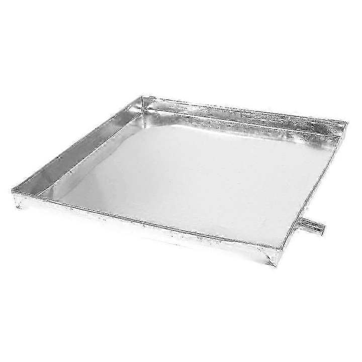 Kondenzvízgyűjtő tálca klímaberendezéshez 40x30x30cm horganyzott fém lefolyóval